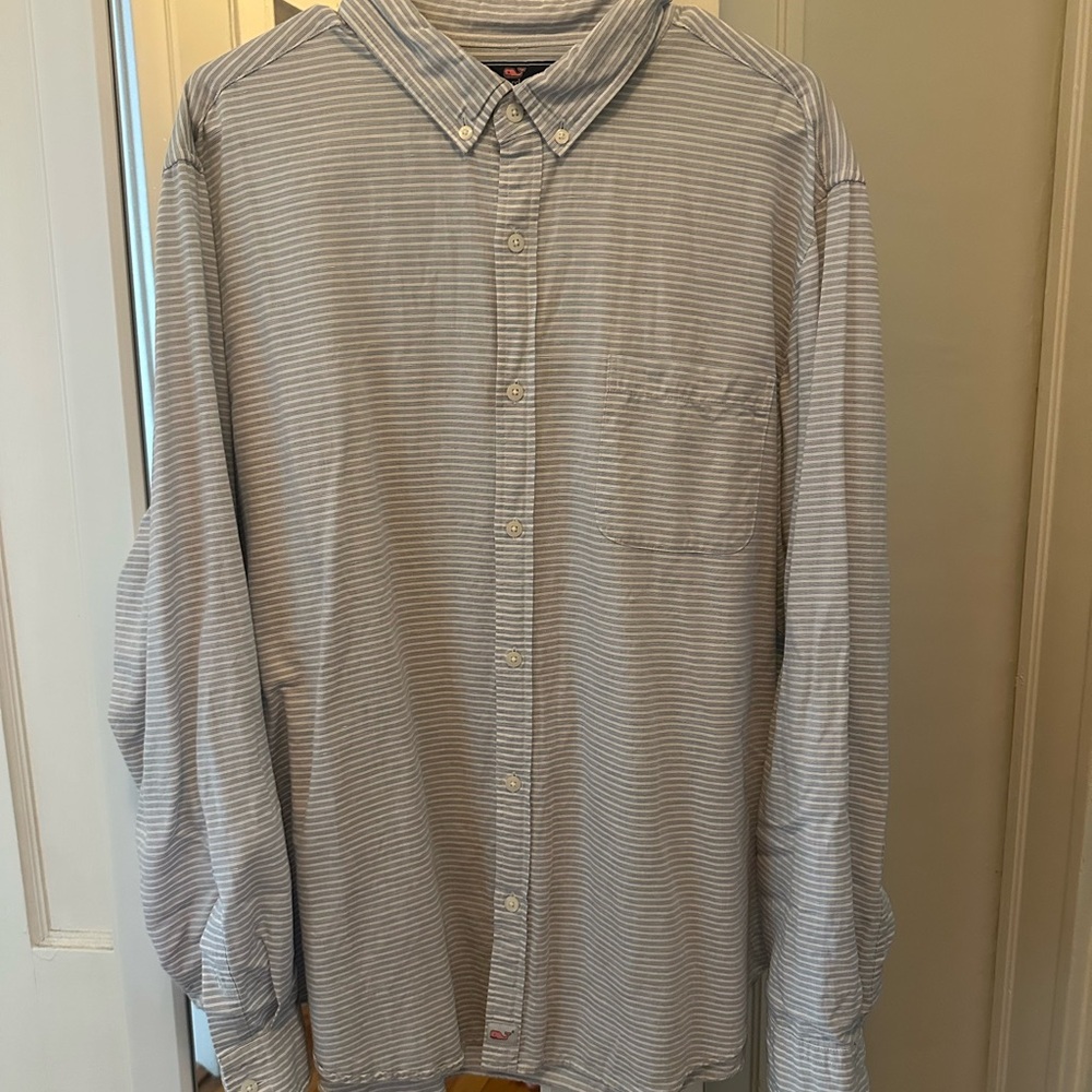 Vineyard Vines Gray Casual Button Down Shirt
